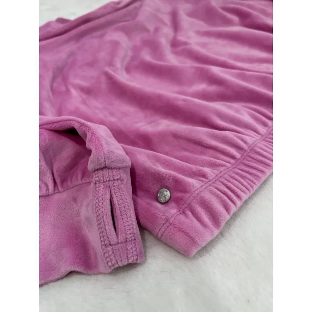 New ZELLA GIRL Kids' Size L (10/12) Cozy Active Luxe velour Top Pink *Defect*